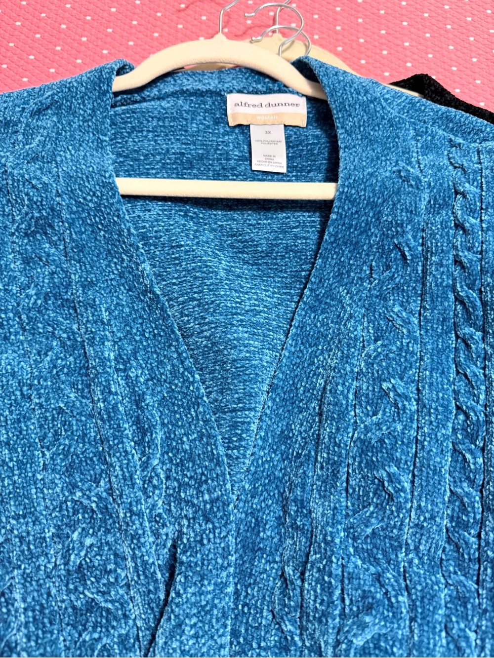 Alfred Dunner chenille open cardigan sweater 3X bundle of 4 - Picture 5 of 9